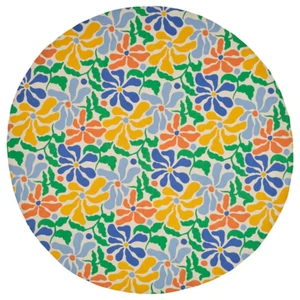 IKEA PILLERSTARR Round Tablecloth 150cm Multicolour Cotton Summer Table Cover - Picture 1 of 3