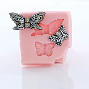 Molde de mariposa de silicona seguro para alimentos caramelo mentas joyería encanto resina arcilla molde (871 - Imagen 1 de 6