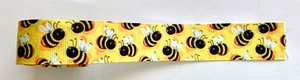 New 25MM GROSGRAIN RIBBON Printed Honey Bees 3M - Picture 1 of 2