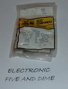 ECG275 T-PNP DARL 80V HFE3000 1 - Picture 1 of 1