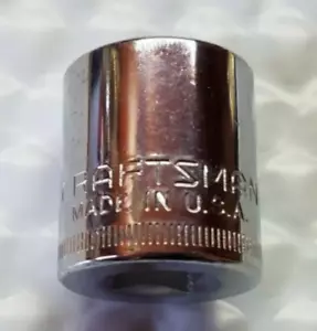 CRAFTSMAN TOOLS USA G444305, 3/8" DRIVE, 14MM. SOCKET, SHALLOW, 12 POINT. - Picture 1 of 7
