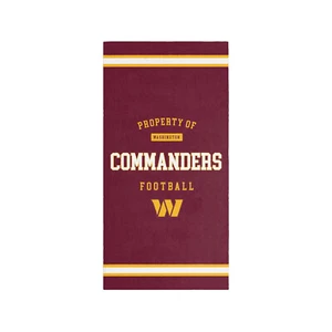 NFL Bath Towel Washington Commanders Property Of Beach Towel 5051586228284 - Picture 1 of 4