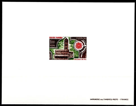 Andorra Proof Luxury Proof Yvert 269 Europa 1978 Church Of Pal Cept Cover