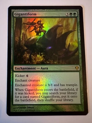 MTG Magic The Gathering Zendikar Gigantiform Rare Foil LP - Image 1 of 2