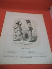 POLITICAL game hunting joinville OLD ANTIQUE 1840S ART PRINT leech DRAWING PUNCH