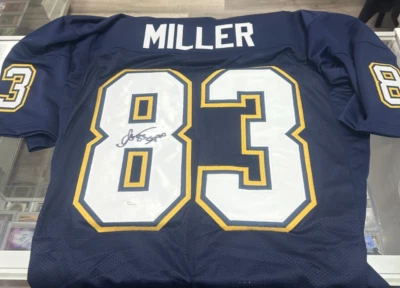 CARGADORES DE JERSEY PERSONALIZADOS FIRMADOS POR ANTHONY MILLER "5X PRO" CON INSCRIPCIÓN CERTIFICADO DE AUTENTICIDAD JSA AUTO Foto 1 de 3