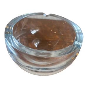 VINTAGE LSA INTERNATIONAL POLAND ASHTRAY MOUTHBLOWN LEAD CRYSTAL - Picture 1 of 12