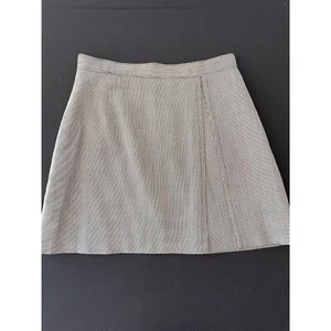 ~ Giorgio Sant'Angelo 12 Hahnentritt Wolle Minirock gefüttert Plissee ALine Vintage - Bild 1 von 13