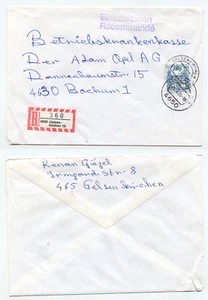 08480 - Mi.Nr. 1142 - Einschreiben - Gelsenkirchen 26.1.1989 nach Bochum - Bild 1 von 1