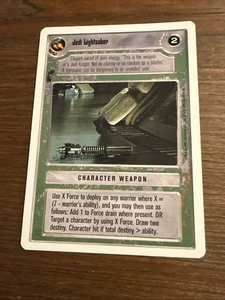 Jedi Lightsaber - Star Wars CCG - Premium - NM - UnLimited White Border - Picture 1 of 2