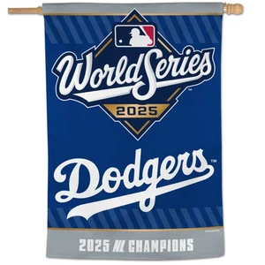 2025 World Series 28x40 Banner Los Angeles Dodgers NLCS Champions Licensed - Picture 1 of 1