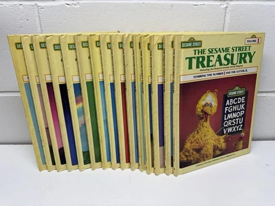 Lot of 15 Sesame Street Treasury Books Volume 1-15 Vintage 1983 Hardcover - Image 1 of 4