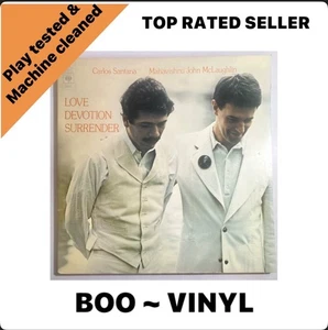Carlos Santana&John McLaughlin Love Devotion Surrender 1973 vinyl record VG+/EX - Bild 1 von 7