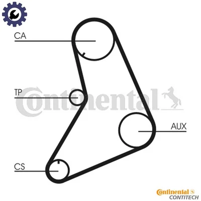 CINTURÓN DE DISTRIBUCIÓN CT687 PARA MITSUBISHI CHARIOT SPACE/WAGON CORDIA SAPPORO/Mk/II/€ 2,0 L Foto 1 de 4