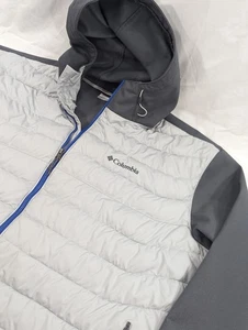 Columbia Giacca da Sci Uomo Termica con Cappuccio Bobina Grigio Chiaro Full Zip 3XLT Alta - Foto 1 di 8