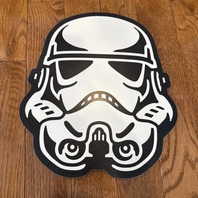 Stormtrooper Helmet Silver Buffalo 2015 Wall Decor Hanger Sign - Image 1 of 2