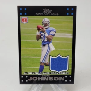 Maglia 2007 Topps #2 Calvin Johnson autentica indossata dal giocatore Rookie #2 di 6 (B) - Foto 1 di 3