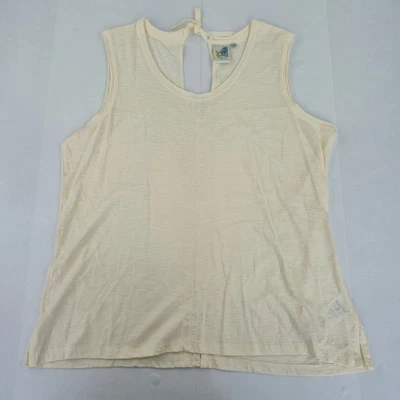 WEIRD FISH Top 20 Ivory Damen 100% Baumwolle Trägershirt Tank Ärmellos Freizeit - Bild 1 von 4