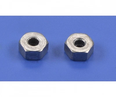 Sechskantmitnehmer (2) Radnaben für Mad Fighter, Mad Bull, DT-01 und LKW Tamiya  - Bild 1 von 2