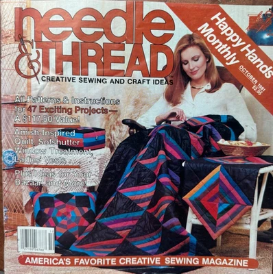 Needle & Thread Magazine - October  1981 - Halloween Pattern - Knight & Lady + - Image 1 of 2