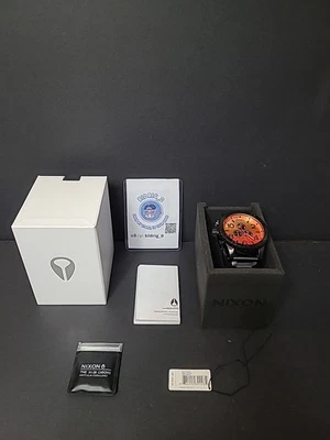 Совершенно новые часы 51-30 Chrono все черный восход солнца A083-580 A083580 оранжевый - Изображение 1 из 4