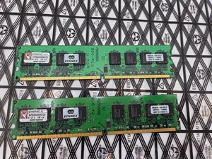 Kingston 2GB PC2-6400 800MHz DIMM DDR2 RAM Kit 2x 1GB Sticks - (KVR800D2N5/2G) - Picture 1 of 2