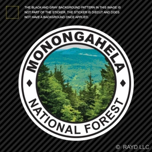Monongahela National Forest Sticker Die Cut travel hike camp wv west virginia - Picture 1 of 1