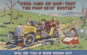 COMIC - Woman's Work: Changing Tires - Picture 1 of 2