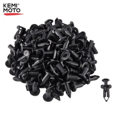 100 Retainer Rivet Fastener Push Pin Screw Bolt Clips for Can Am Rhino 660 Honda - Image 1 of 4
