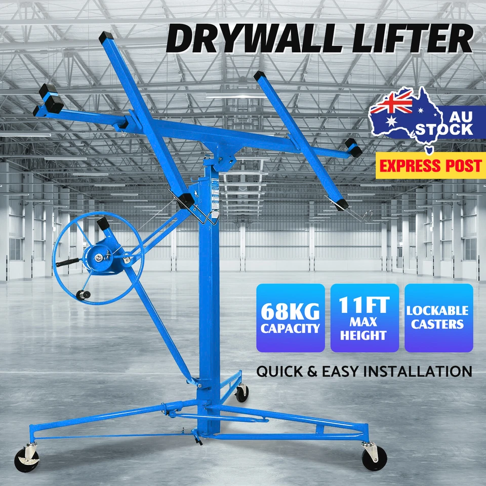 11FT Sheet Panel Lifter Plaster Drywall Panel Gyprock Plasterboard Hoist Lift - image 1 of 4