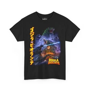 GODZILLA VS. BIOLLANTE. T Shirt Unisex Heavy Cotton Tee - Picture 1 of 11