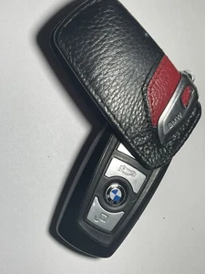 OEM BMW  9266843-02 SMART KEY KEYLESS  REMOTE YGOHUF5662 LATHER COVER - Imagen 1 de 5