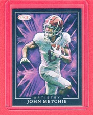 John Metchie 2022 Sage Artistry card #ART-JM Alabama