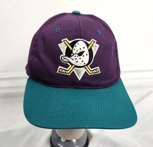 Anaheim Mighty Ducks NHL Vintage 1990’s Signed Hat Cap Snapback - Picture 1 of 9