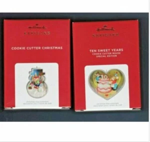 2021 HALLMARK - DIEZ AÑOS DULCES EDICIÓN LIMITADA Y CORTADOR DE GALLETAS NAVIDAD DÉCIMA - COMO NUEVO EN CAJA - Imagen 1 de 7