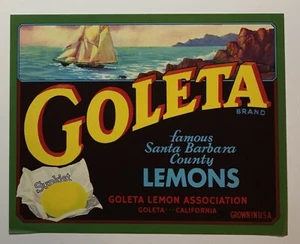 Coleta Lemons Crate Label - Picture 1 of 1