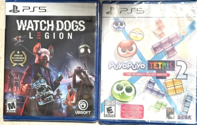 Sony PS5 Playstation 5 PuyoPuyo Tetris/ Watchdogs Legion Sealed - Image 1 of 2