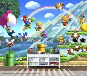 Super Mario Wall Mural Wall Art Quality Pastable Wallpaper Decal - Picture 1 of 1
