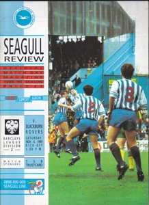 Brighton & Hove Albion V Blackburn Rovers 1989/90 04-11-1989 División 2 - Imagen 1 de 1