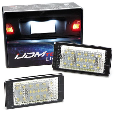 Lámparas LED blancas de matrícula 18-SMD para 98-03 BMW E46 Pre-LCI 325Ci 330Ci M3 2D Foto 1 de 4