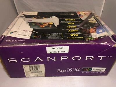 SCANPORT Page DS1200 Color Scanner 24 BIT Single Pass Windows 3.1 & 95 PC Comput - Image 1 of 4