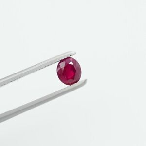 1.04Ct. Natural Burmese Ruby Oval Cut Loose Gemstone 5.4x6.2x3.9mm