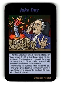 Jake Day Card Base Set INWO Illuminati New World Order game - Picture 1 of 4