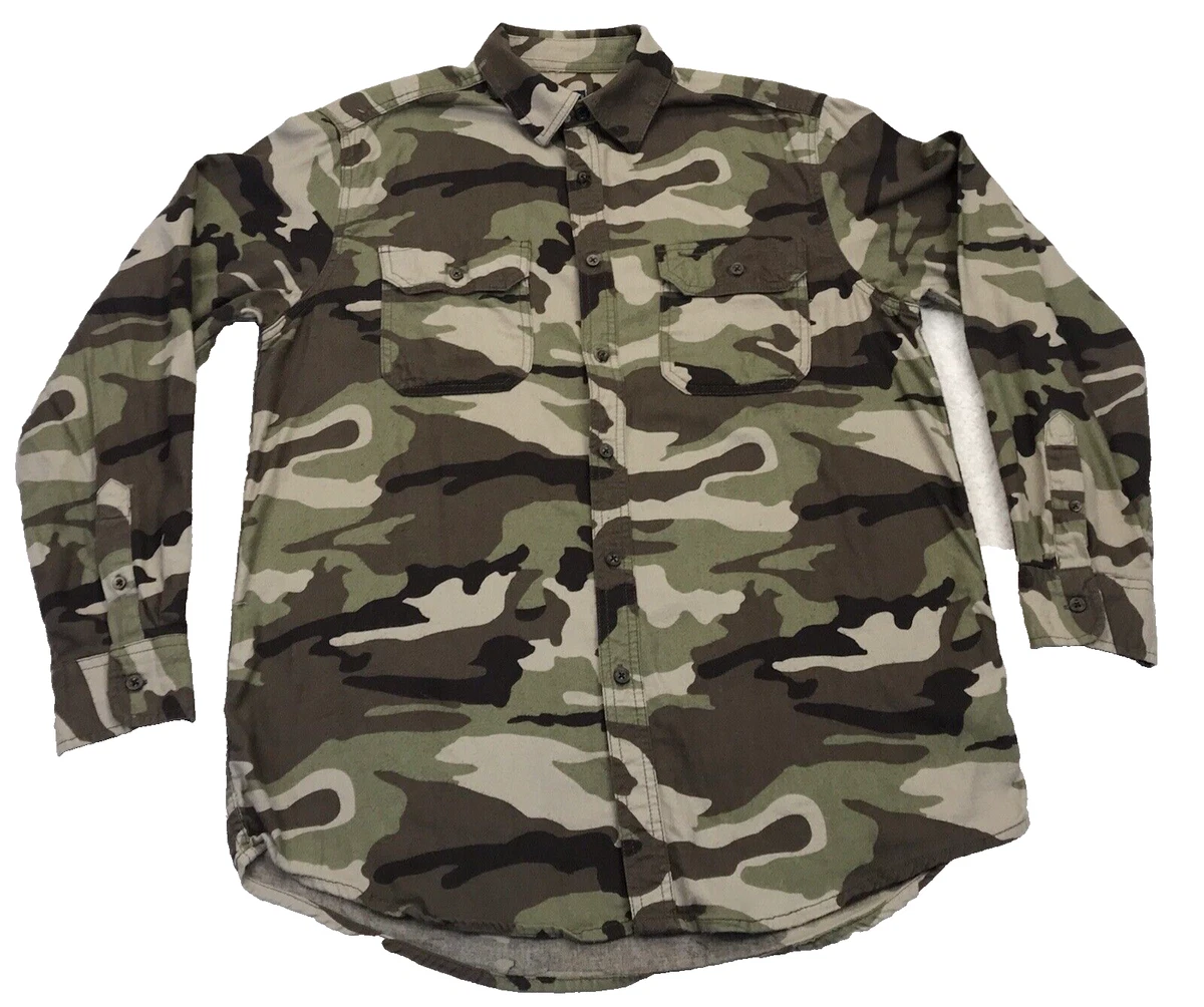 Faded Glory Camouflage Casual Button-Down Shirts for Men for sale