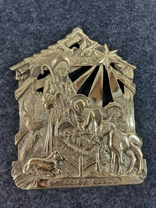 Virginia Metalcrafters Nativity 6th Christmas Trivet Yr.2000 USA - Picture 1 of 4