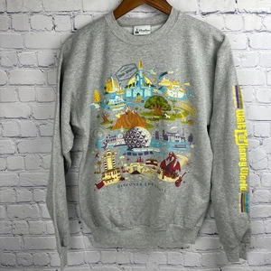 Sudadera Disney Parks Hanes Discover The Magic Cuello Redondo 4 Parques Gris Adulto Pequeña - Imagen 1 de 11