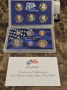 U.S. Mint 2007 Proof Set and Presidential $1 Proof Set - Picture 1 of 24