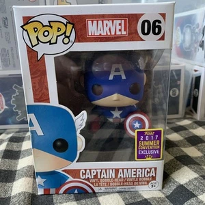 Figura Funko Pop 'Televisión' Capitán América #06 NRFB 2017 Convención de Verano - Imagen 1 de 5