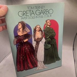 Greta Garbo Paper Dolls In Full Color by Tom Tierney 1985 Uncut - Picture 1 of 15