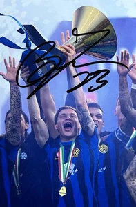 NICOLO BARELLA HAND SIGNED 6X4 INTER MILAN PHOTO 2 - Picture 1 of 1
